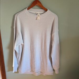 Aerie women’s Soft Gray Checkered Sweater